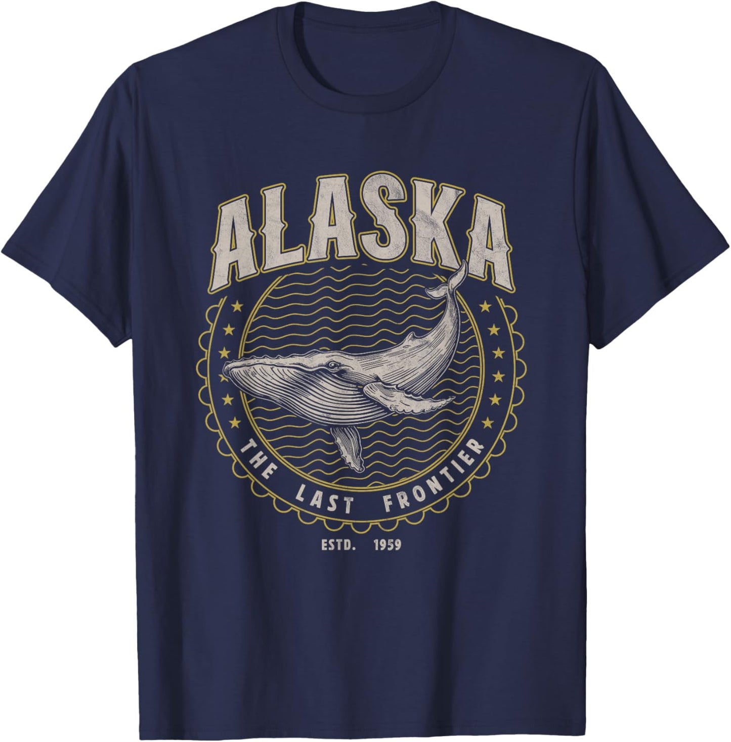 Alaska Last Frontier Whale Usa Vintage