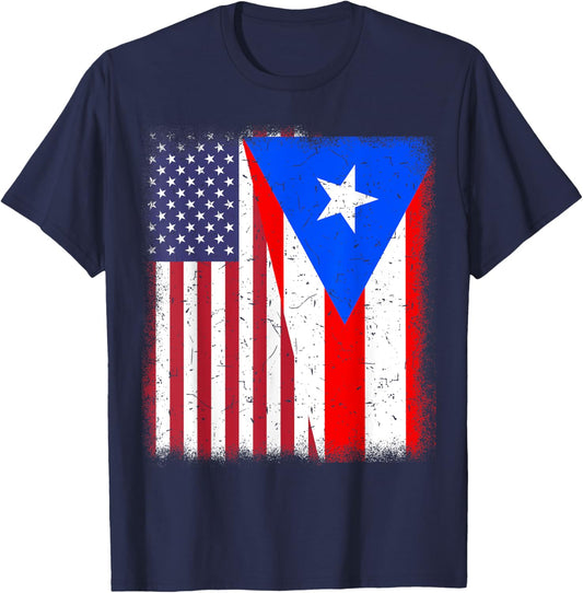 Puerto Rico American Flag 4Th July Hispanic Heritage Rican