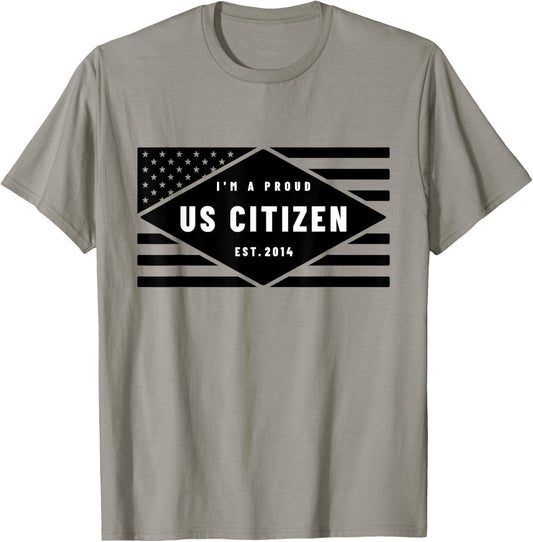 Im A Proud Us Citizen 2014 Citizenship Gift American Flag