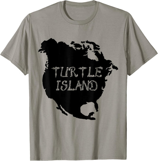Turtle Island T Shirt Anishinaabek North America Graphic Tee