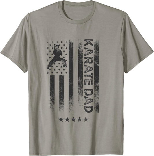 Usa American Flag Karate Dad