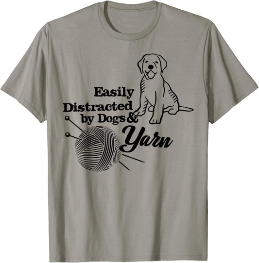 Women Easily Distracted by Dogs and Yarn