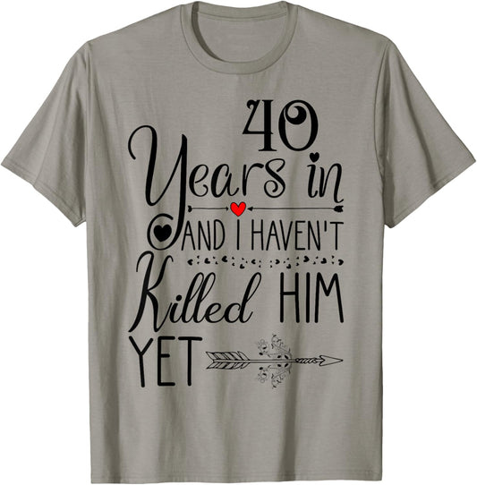 40th Wedding Anniversary for Her Wife 40 Years of Marriage