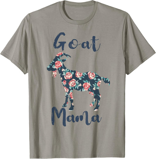 Goat Mama Shirt Women Goat Mom Farm Mother Day Gift Funny
