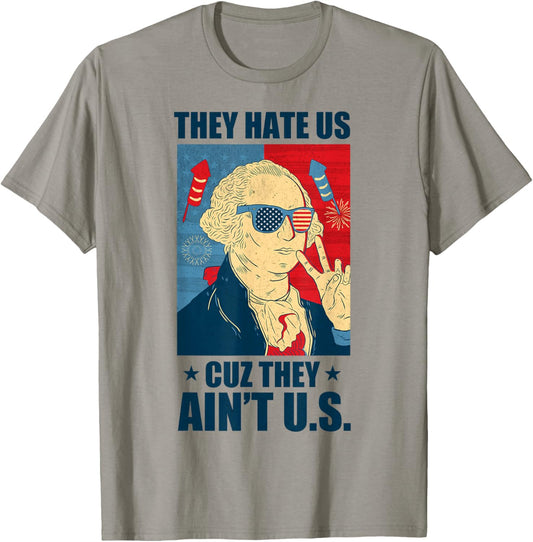 They Hate Us Cuz They Aint Us Retro Usa 4Th Of July Funny