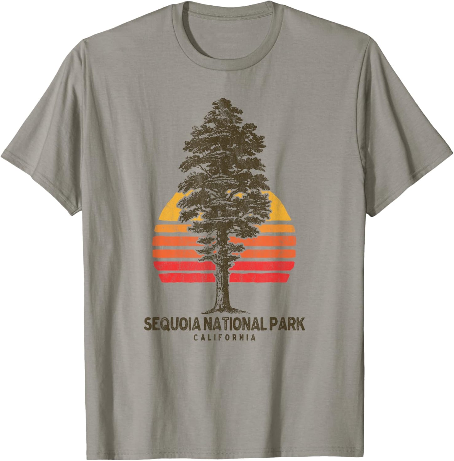 Sequoia National Park Retro Tree Minimalist Graphic