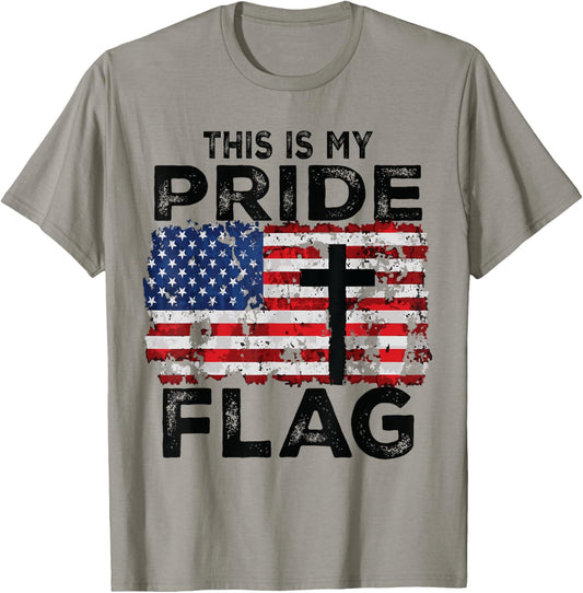 This Is My Pride Flag Jesus Cross Usa American 4Th Of July