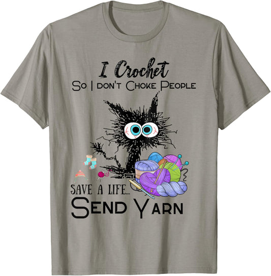 Crochet Save a Life Yarn Funny Design for Crafters