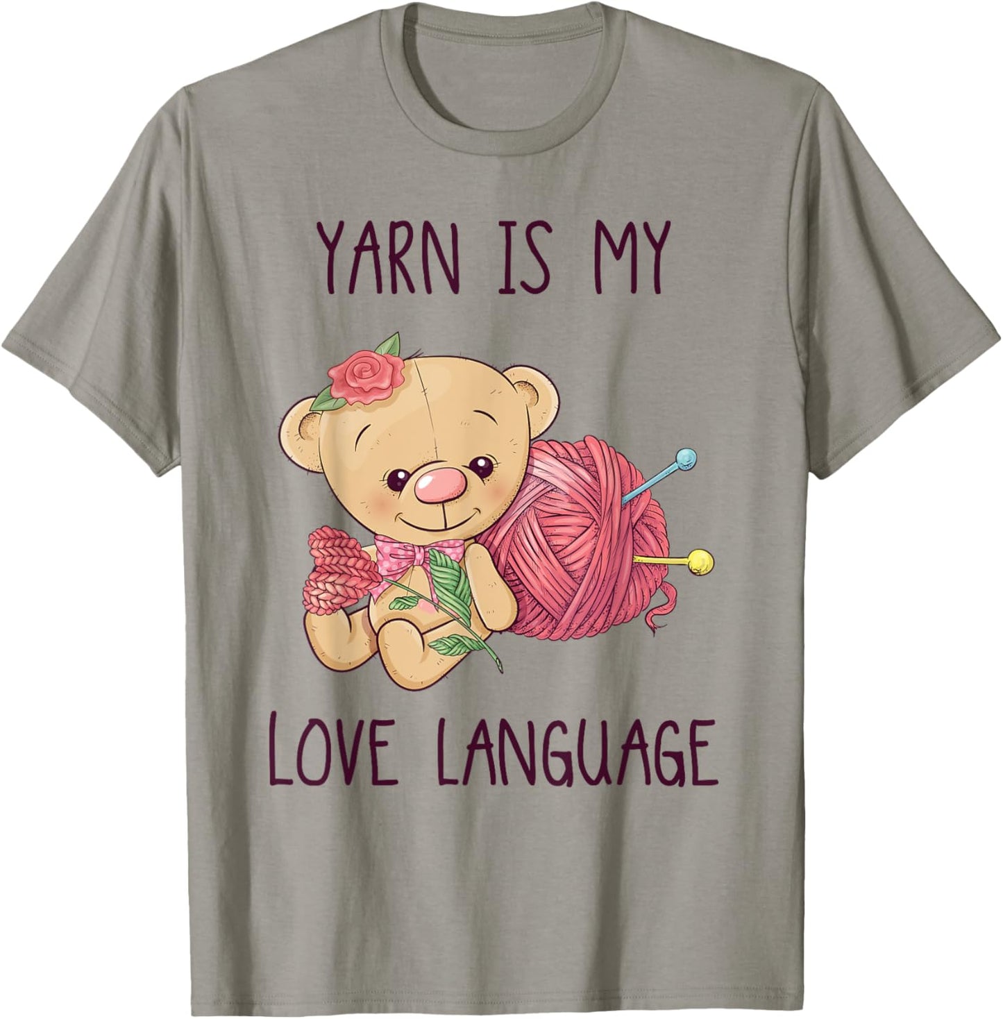 Funny Cute Knitter Yarn Is My Love Language Knitting