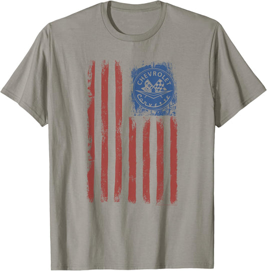 Chevrolet American Flag T Shirt Classic Look 27936