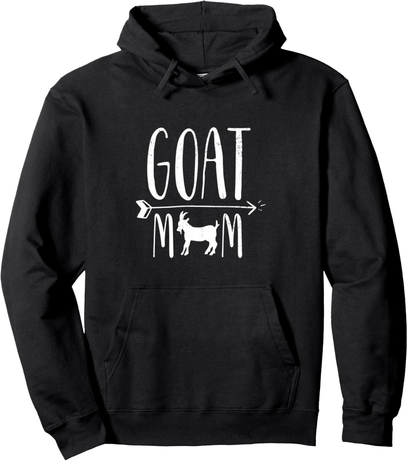 Goat Mom for Pet Owner or Farmer White Hoodie Sweatshirt Pullover Hoodie