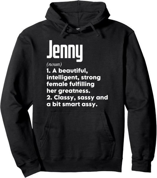 Jenny Definition Funny Meaning Personalized Name Pullover Hoodie