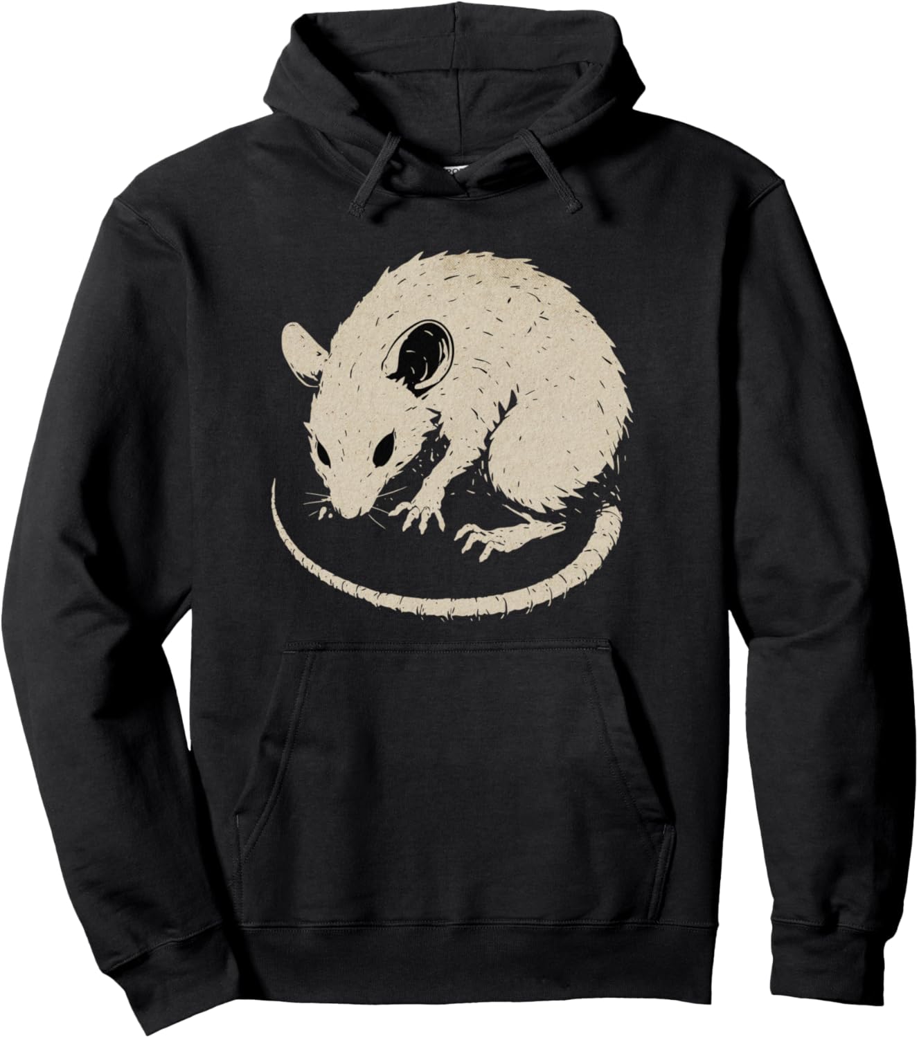 Brown Pet Rat Graphic Halloween Monster Rodent Lovers Rat Pullover Hoodie