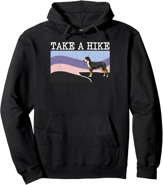 Take A Hike Greater Swiss Mountain Dog Funny Graphic Hiking Pullover Hoodie