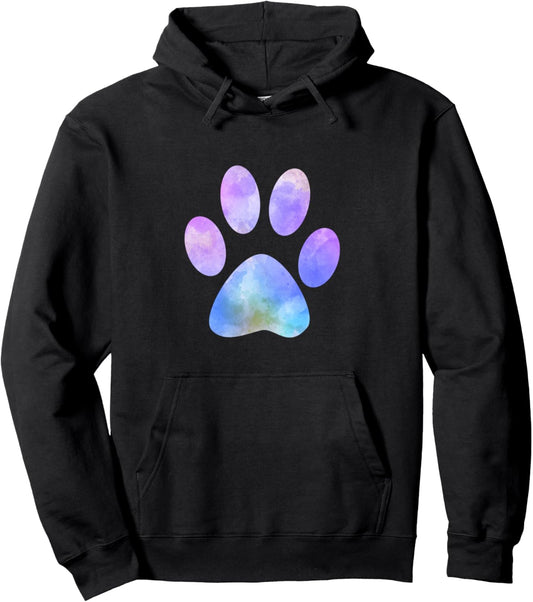 Dogs Cats Animals Paw Print Pullover Hoodie