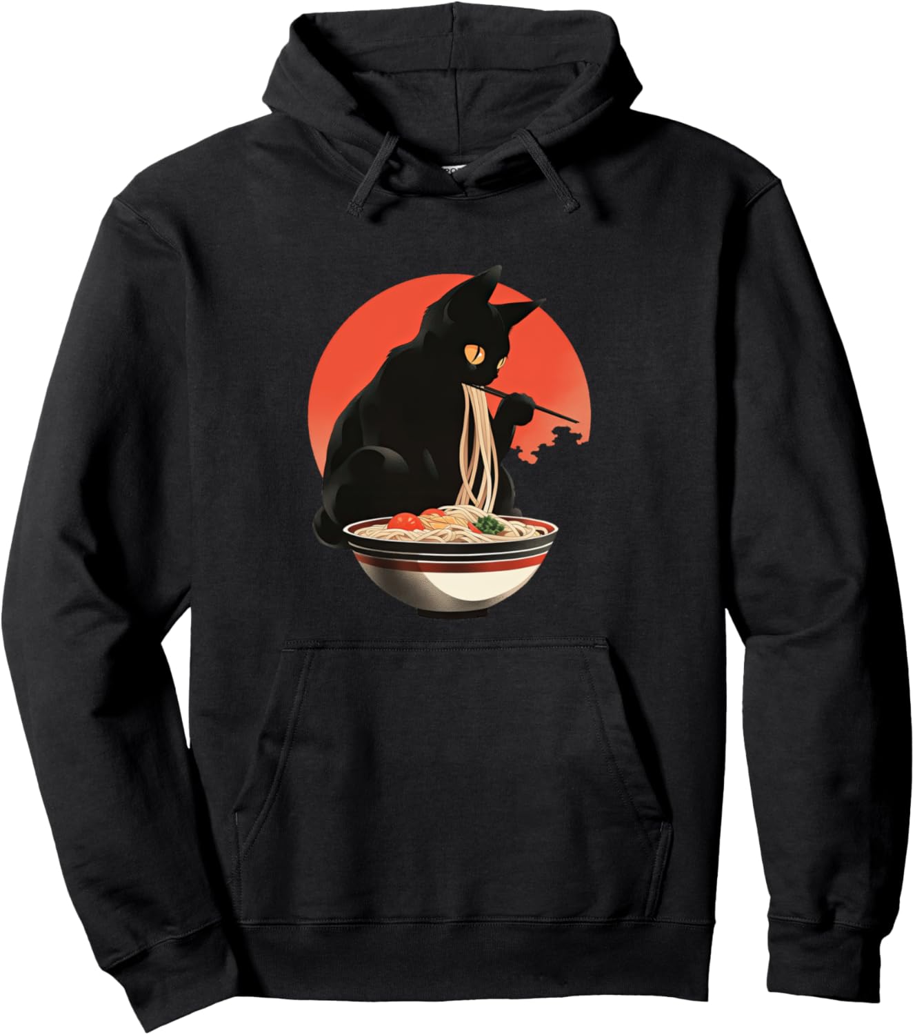 Ramen Japanese Cat Japan Aesthetic Retro Vintage Japan Art Pullover Hoodie