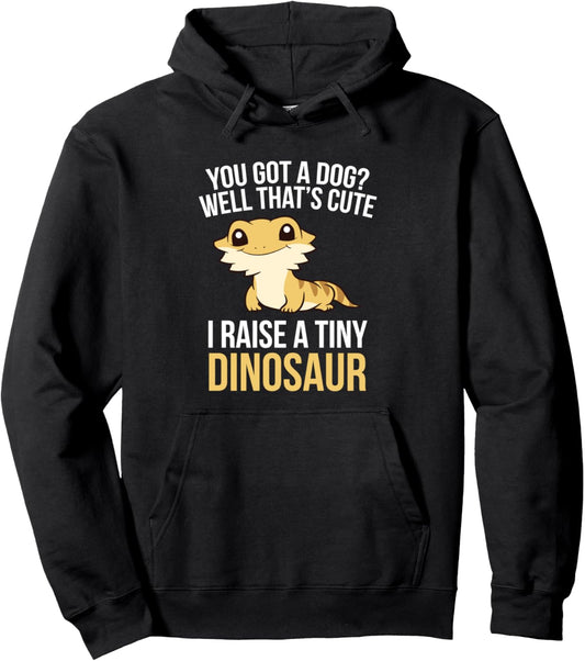 Bearded Dragon Pet I Raise A Tiny Dinosaur Bearded Dragon Pullover Hoodie