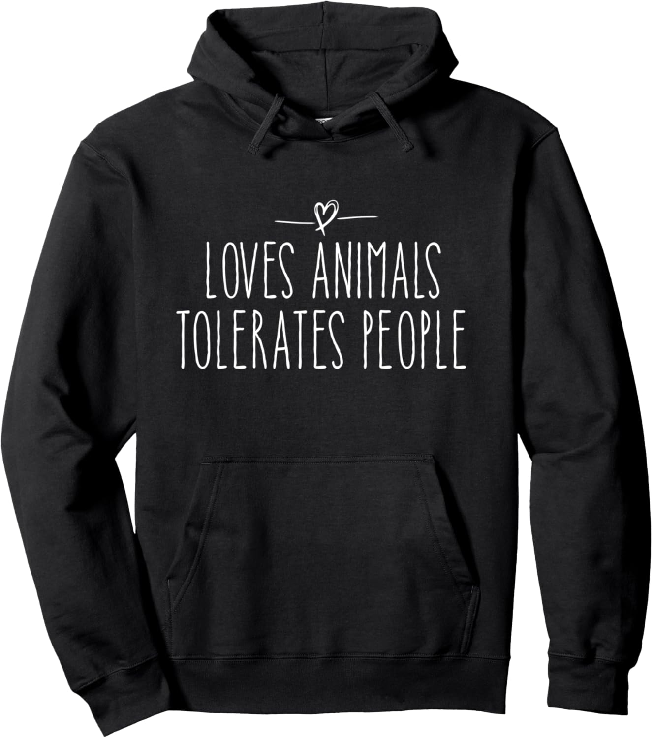 loves animals tolerates people quote Cat Lover & Dog Love Pullover Hoodie