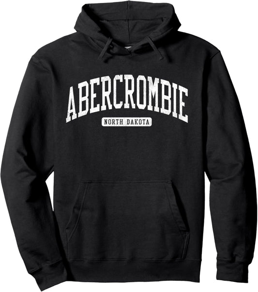 Abercrombie North Dakota ND JS03 College University Style Pullover Hoodie