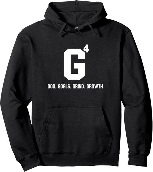 God Goals Grind Growth Pullover Hoodie