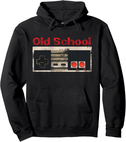 80's Old School Video Game Controller Retro Hoodie Pullover Hoodie