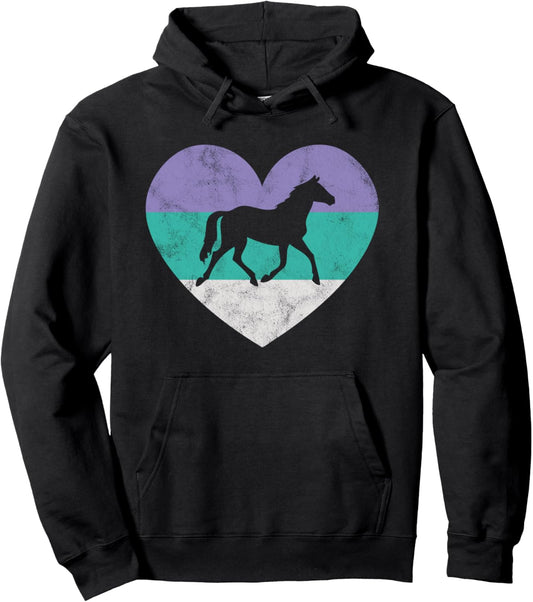 American Quarter Horse Hoodie For Women & Girls Vintage Cute Pullover Hoodie