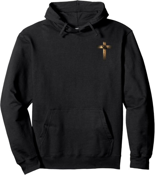Faith Over Fear American Christian Cross God Jesus Pullover Hoodie
