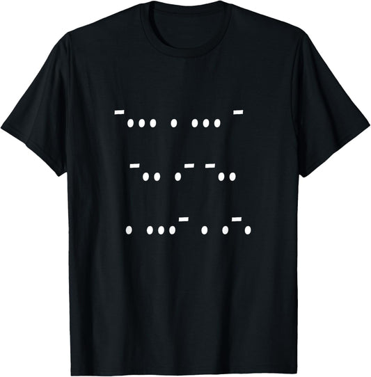 Morse Code Best Dad Ever Tshirt Great Gift Idea