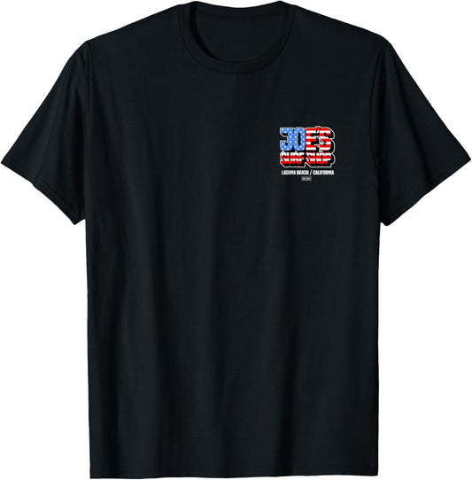 Joes Surf Patriotic Usa Flag Logo Graphic