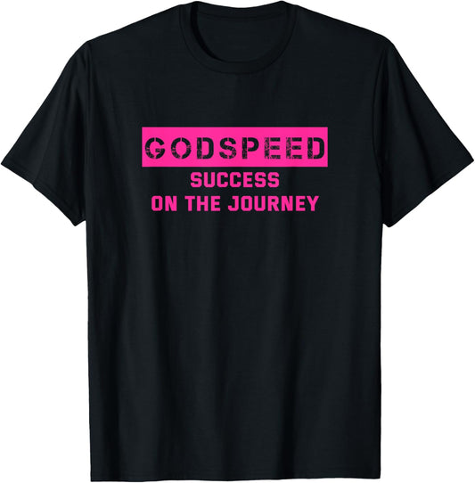 Godspeed : Success On The Journey   Unique Pink Text Design