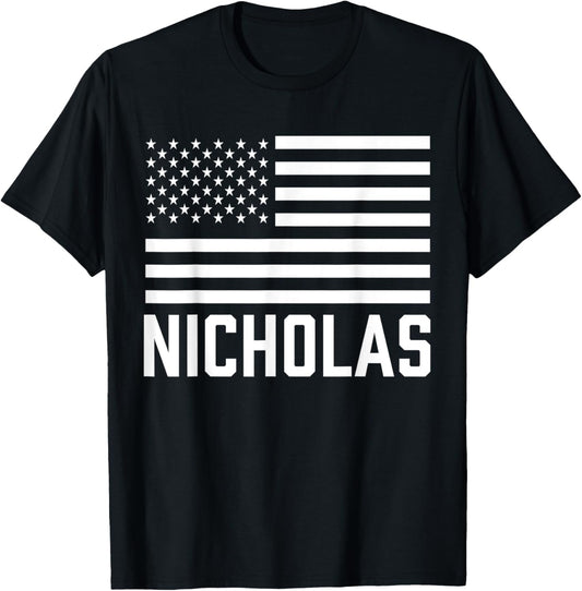 Nicholas Forename Name Personalized Birthday Usa