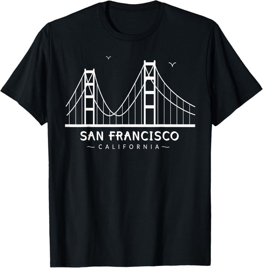 Golden Gate Bridge San Francisco California Usa T Shirt