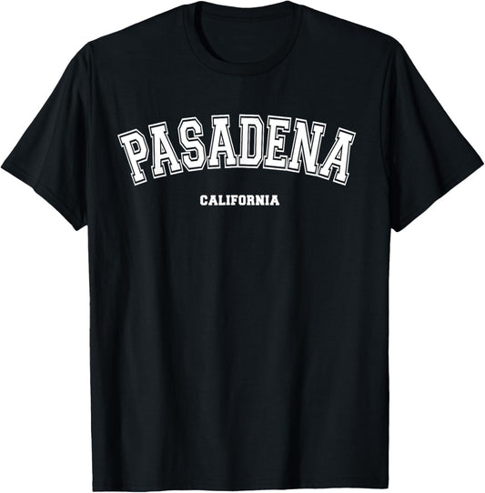 Pasadena California Usa T Shirt Kids Unisex Black Small Short Sleeve Crew Neck Graphic Print Classic Fit