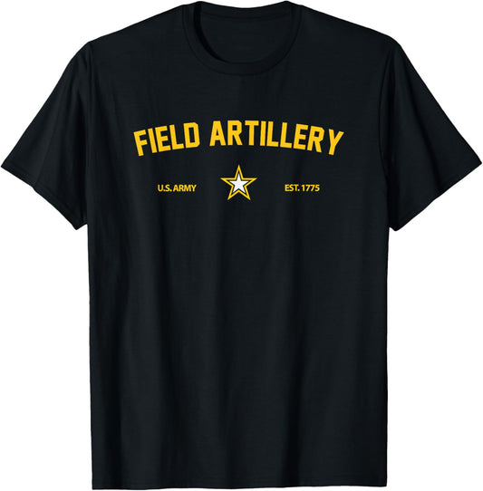 US Army Branch Black Adult Unisex Adults Classic Fit Short Sleeve T Shirt Small