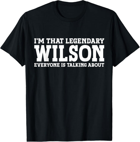 Wilson Personal Name Funny Wilson