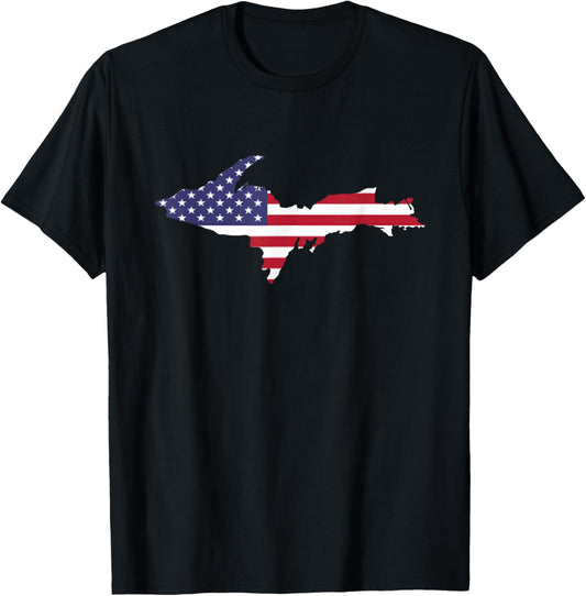 Up Upper Peninsula Michigan American Flag Usa 906 Yoopers