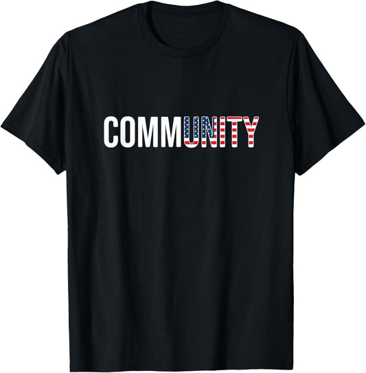 Community Unity Usa Flag Red White Blue Patriotic American