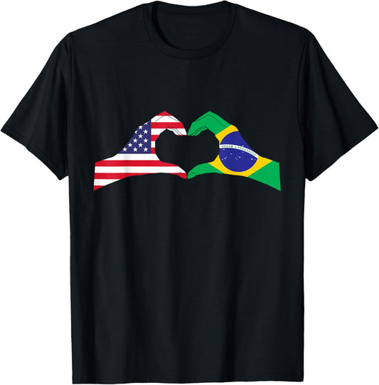 Half Brazilian Half American Usa Brazil Culture Patriot Love