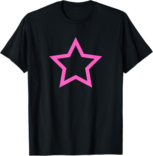 Pink Star Retro Y2k Aesthetic