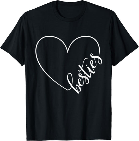 Besties BFF Best Friends Heart Friendship Cute Matching