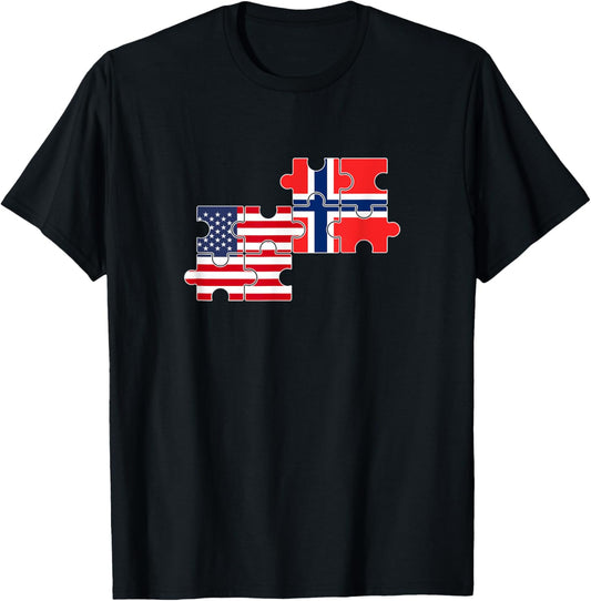 Norway Usa Flag American Norwegian