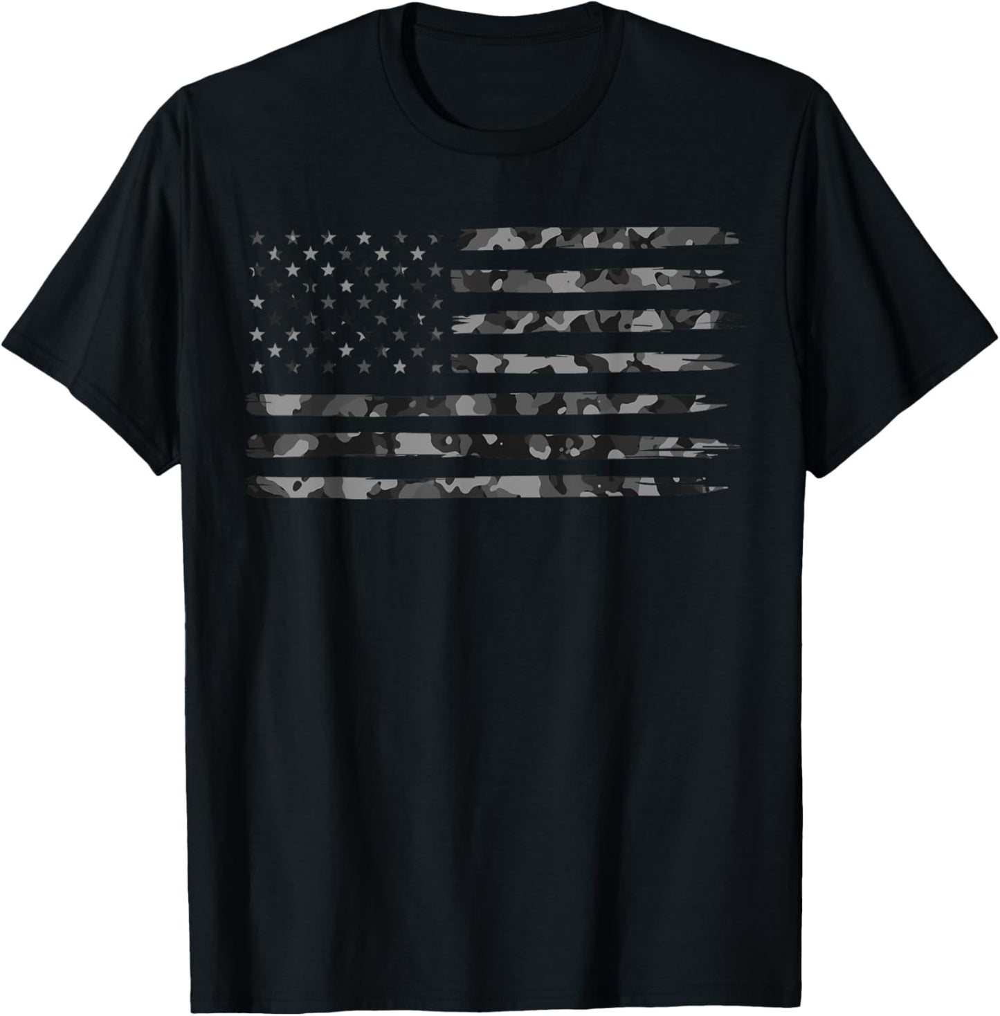 Grey Vintage Camo American Flag