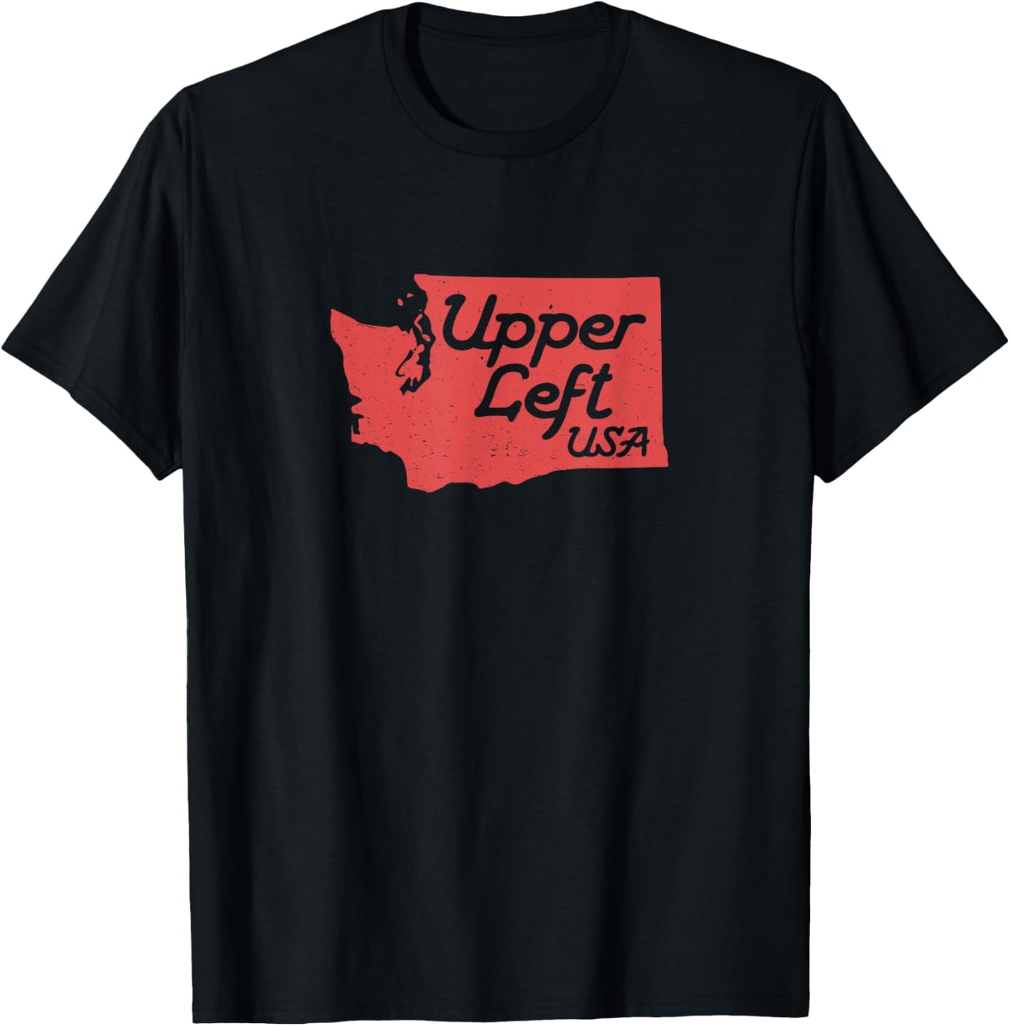 Upper Left Usa T Shirt Pnw Pacific Northwest Tee