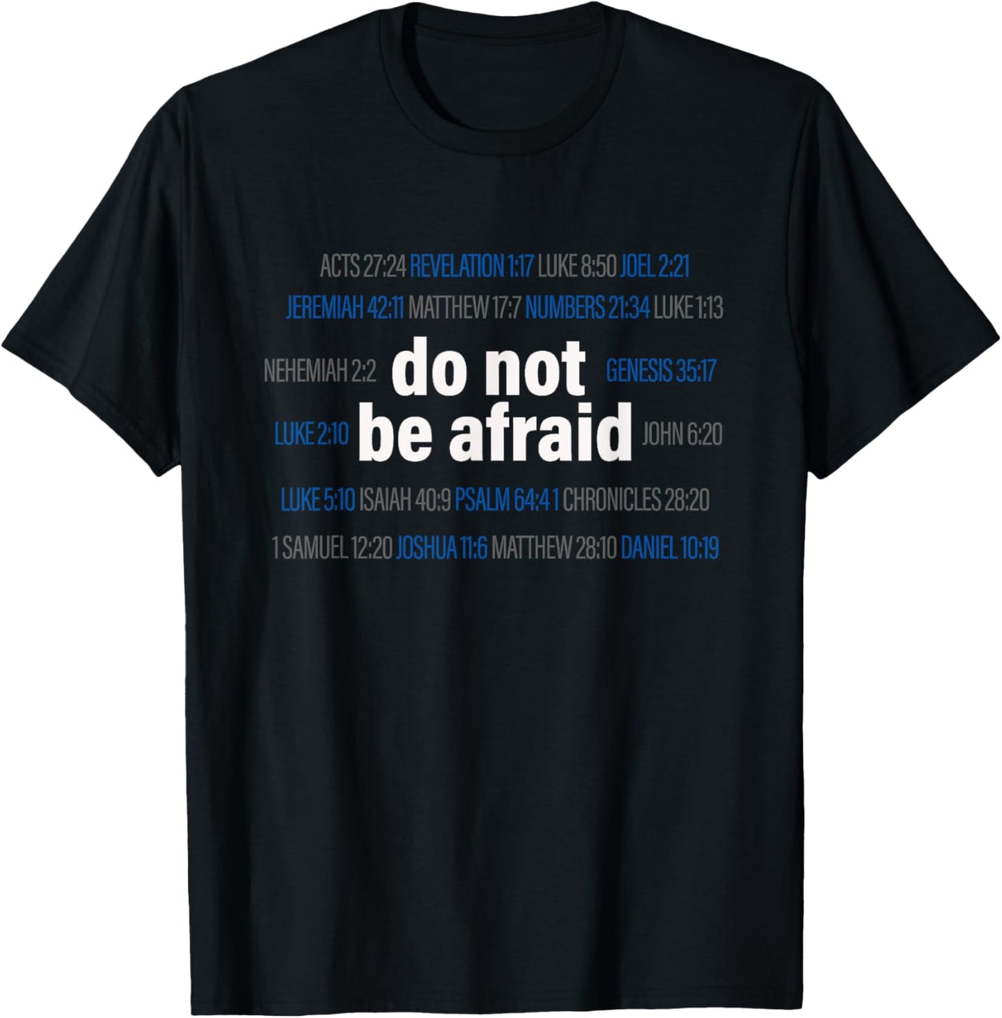 Do not be afraid, design with bible verses as art, Christian