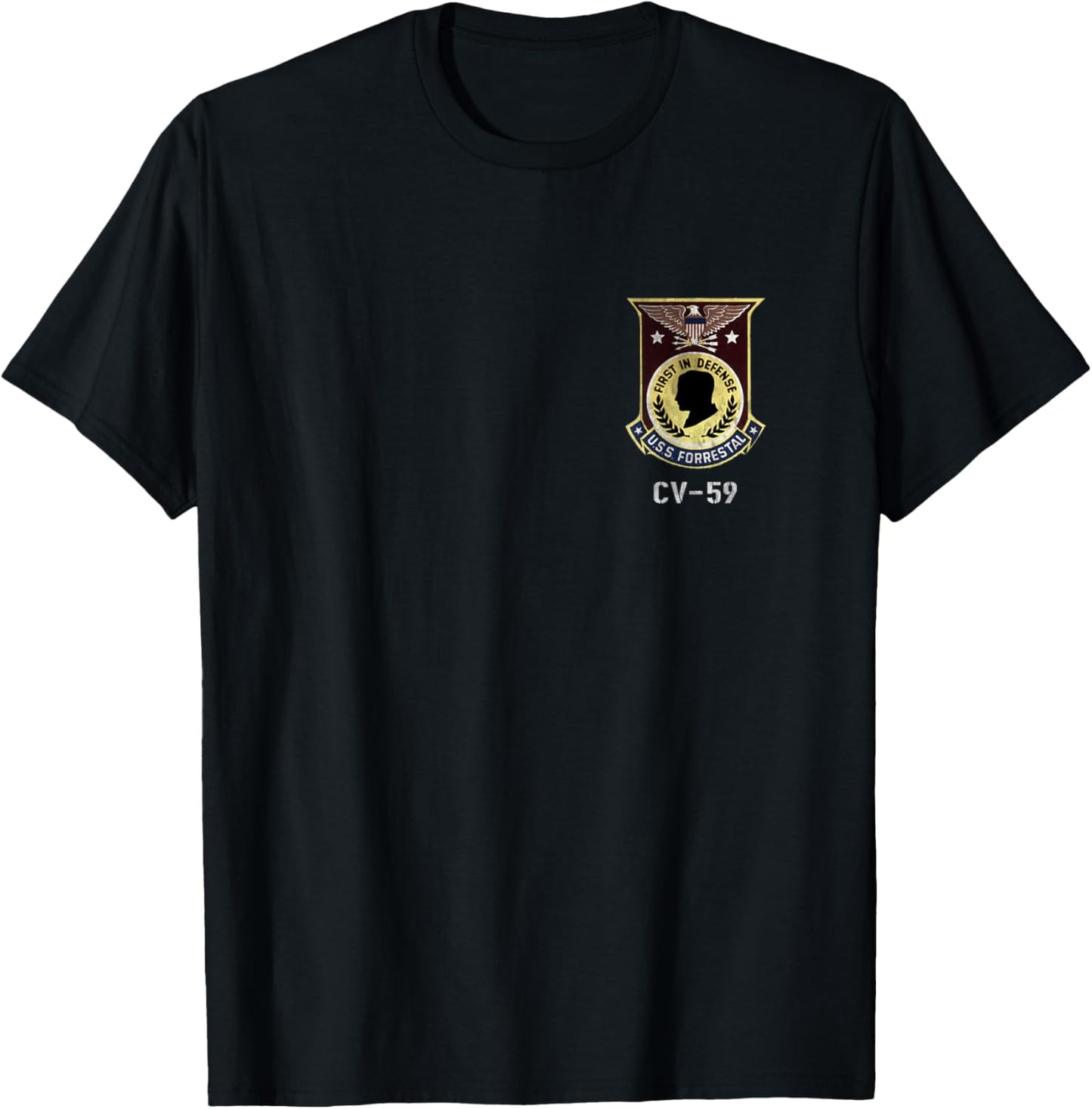 Uss Forrestal Cv 59 Logo American Flag Aircraft Carrier Papa