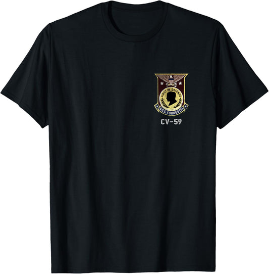 Uss Forrestal Cv 59 Logo American Flag Aircraft Carrier Papa