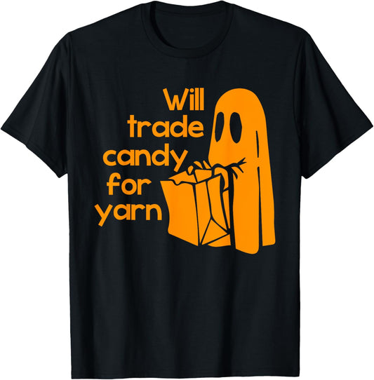 Will Trade Candy For Yarn Funny Halloween