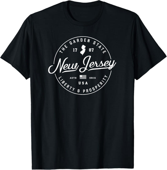 New Jersey T Shirt Us State Travel Vacation Shirts Nj Usa T