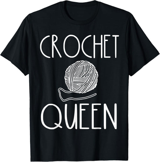 Funny Knitter Crochet Queen Knitting Saying Crafter Yarn