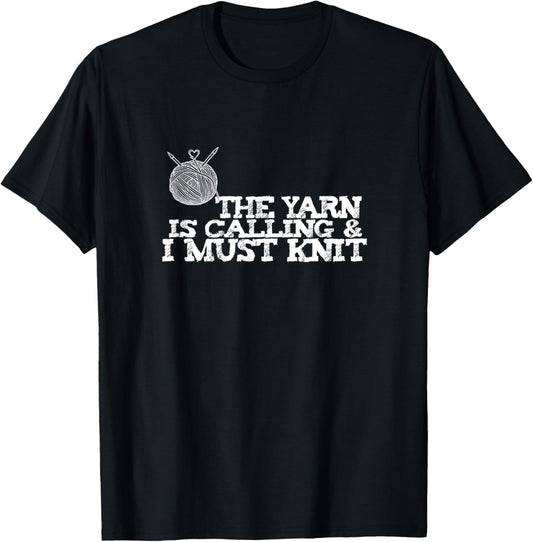 Funny yarn is calling i must knit yarn embroidery crochet